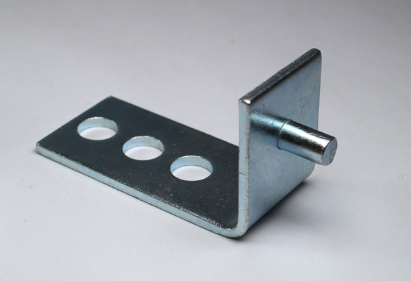 Vinkel 20x43x2 mm m/tap, elgalvaniseret