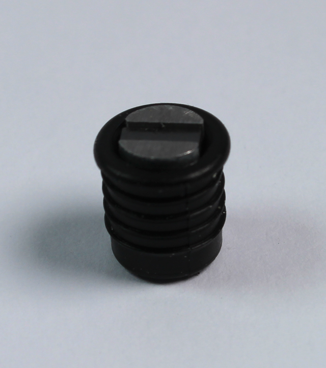 Magnet (2 kg) Ø9,5x15,5 mm uden blik, sort plastik