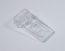 Glashyldebærer 36x17 mm til 16 mm glasplade, transparent (10 stk)