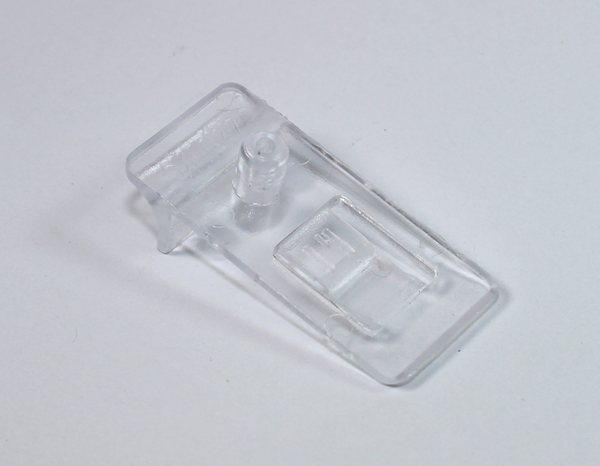 Glashyldebærer 36x17 mm til 16 mm glasplade, transparent (10 stk)
