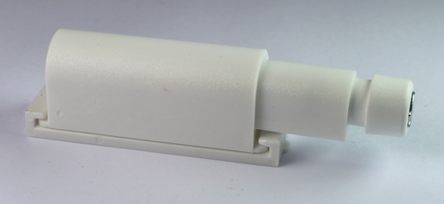 Lågeåbner "Push" 49x14,5 mm m/magnet, hvid