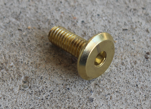 Messingbolt M6x20 mm, mat