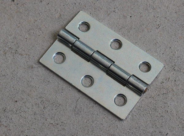 Kanthængsel 64x44 mm m/forsat ryg, elgalvaniseret