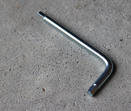 Sekskantnøgle 5 mm, elgalvaniseret