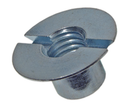Møtrik M4 med fladt hoved, elgalvaniseret