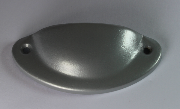 Skålegreb 66 mm c/c, gråmalet