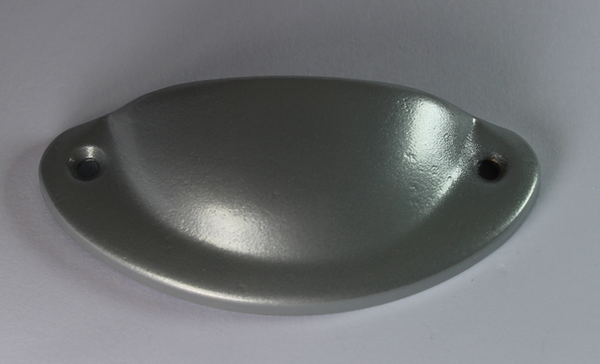 Skålegreb 66 mm c/c, grå malet