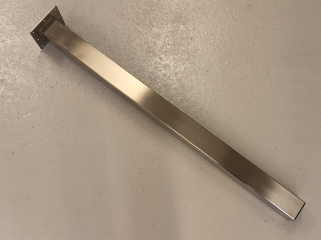 Bordben t/højt bord 60x60x920 mm justerbar, børstet stål