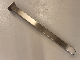 Bordben t/højt bord 60x60x920 mm justerbar, børstet stål