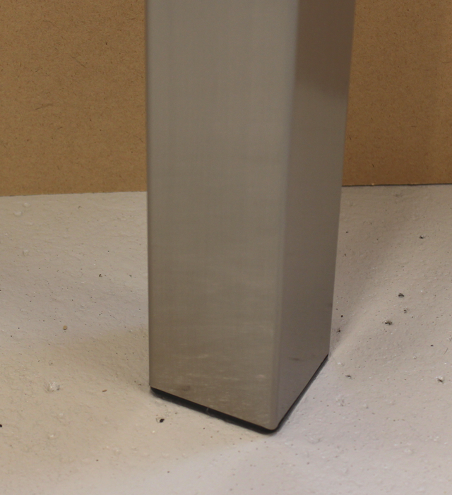 Bordben t/højt bord 60x60x920 mm justerbar, børstet stål