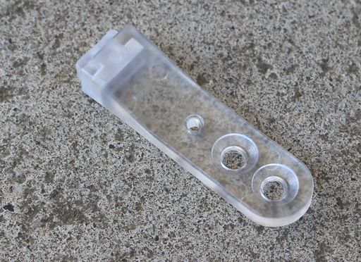 Anslag til dæmpning af skabslåge 43x12 mm, transparent
