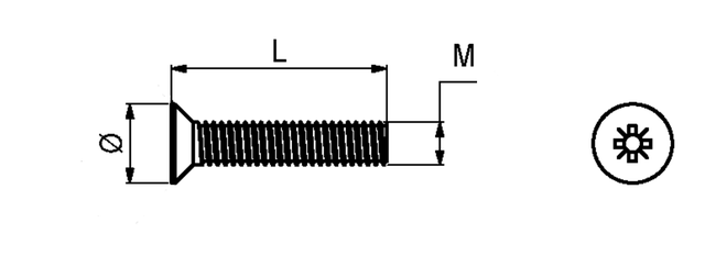 Bolt M3x20 mm, elgalvaniseret