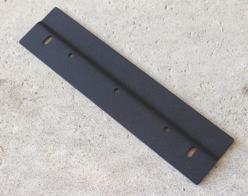 Ophængsbeslag t/skab 240x58x1,5 mm, sort malet metal (1 stk)