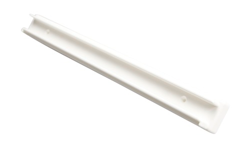 Glideskinne 347x34x23 mm, hvid plastik (1 stk)