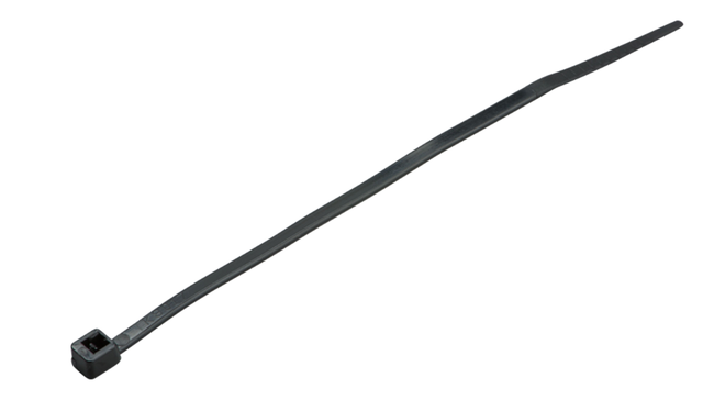 Strips 100 mm, sort plastik (100 stk)