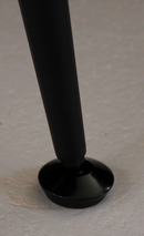 Bordben til spisebord Ø42x700 mm incl. beslag til montering, mat sort metal