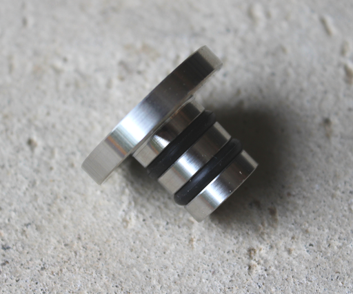 Afsætningsknop Ø32x22 mm, rustfri stål