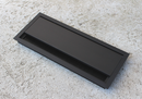 Kabelgennemføring 240x100 mm, sort aluminium