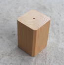 Kommodeben firkantet 43x43x65 mm, lysebrunt fyrretræ