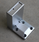 Møbelben 20x50x100 mm, silvermalet plastik