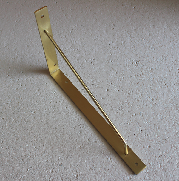 Hyldeknægt 280x180x25 mm, messingfarvet