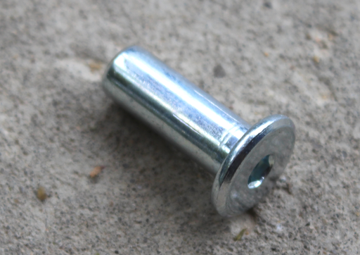 Møbelhoved M6xØ8x22 mm, elgalvaniseret