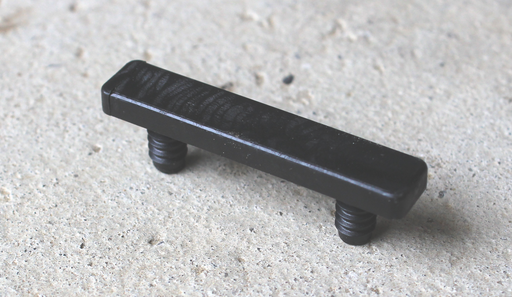 Plastikfod 50x10x4 mm, sort