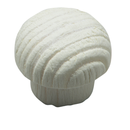 Dækknap med hoved til Ø8 mm hul, hvidtonet fyrretræ (10 stk)