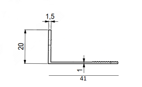 Metalgreb "Fejø" 160 mm c/c, blank