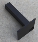 Møbelben til skabe 25x25x150 mm, sort malet metal