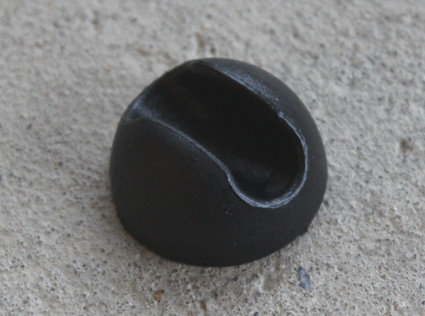 Gummifod t/trådben Ø10 mm, sort (1 stk)