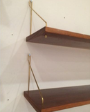 Hyldeholder Ø4x244 mm, messingfarvet metal (H+V = 1 sæt)