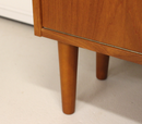 Møbelben Ø46x200 mm med 15 mm udstik incl. islåningsmøtrik, teakbejdset asketræ