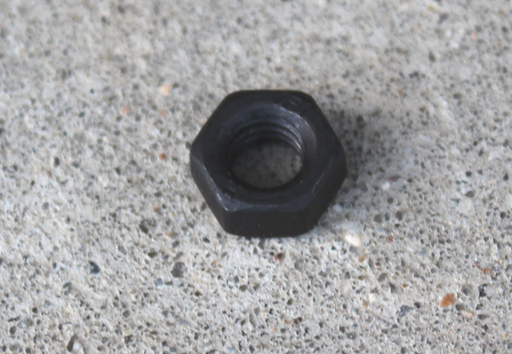 Møtrik M6x5 mm, sortgalvaniseret