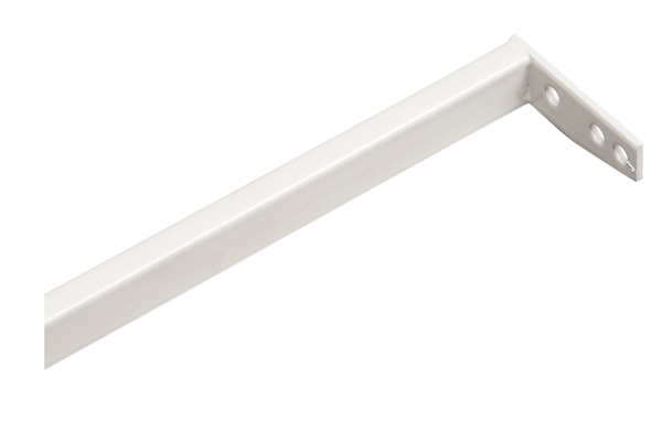 Skinne til vaskeskab M80 - 767,5x60x20 mm, hvidmalet metal