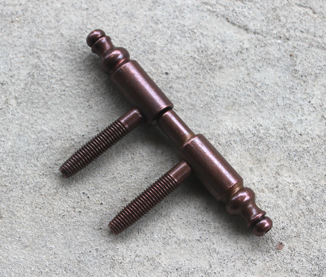 Indboringshængsel Ø14x94 mm med Ø7,5x40 mm tap, brunt stål