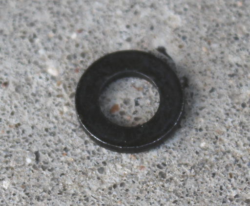 Spændeskive Ø6,4xØ12x1,6 (M6) mm, sort galvaniseret
