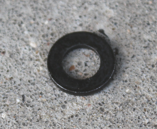 Spændeskive Ø6,4xØ12x1,6 mm, sort galvaniseret
