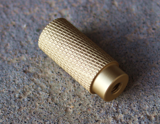 Messingknop "Orø" Ø12x28 mm, mat