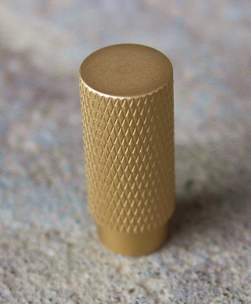 Messingknop "Orø" Ø12x28 mm, mat
