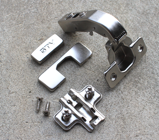Skjult parallelhængsel Ø35 mm 97 grader t/inden-liggende låge m/softclose, metal