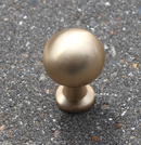 Messingknop "Rømø" Ø23x33 mm, mat