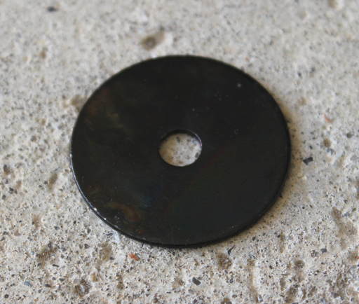 Skive Ø30x1,2 mm, sortmalet metal