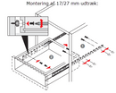Montering af 17/27 mm udtræk