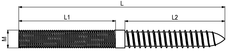 Bordskrue M8 t/torx, elgalvaniseret