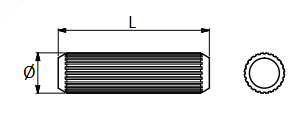 Trædyvel Ø10 mm, bøg (10 stk)