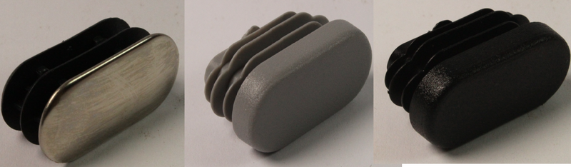 Endeprop t/bøjlestang 15x30 mm - Flere Farver