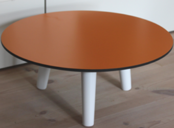 Møbelben til skabe Ø35x140 mm incl. beslag til montering, hvidmalet bøgetræ
