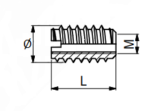 Iskruningsbøsning, messing