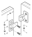 Samlebeslag model 1, sort plastik (sæt)